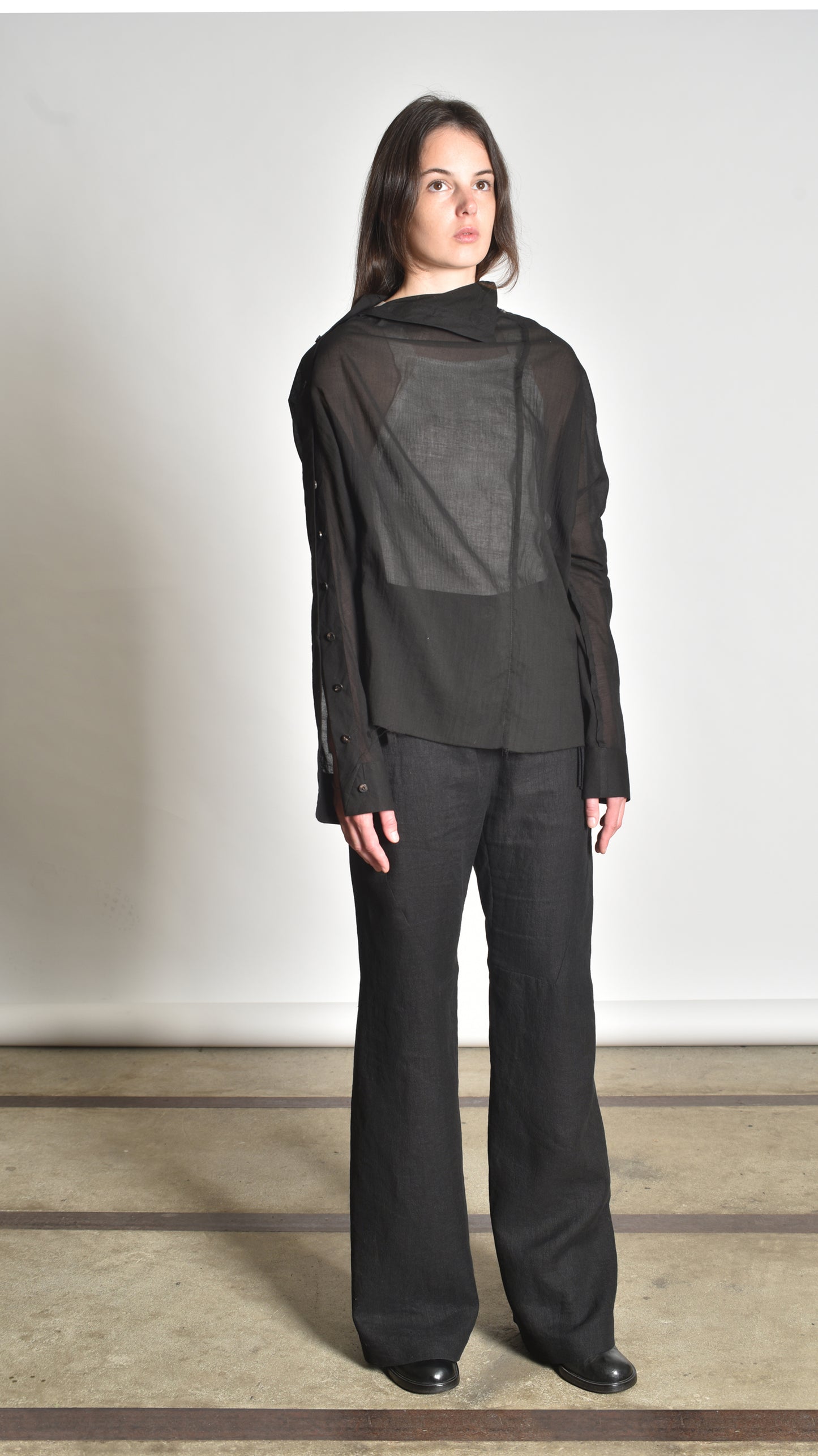 Twisted Buttoned Blouse