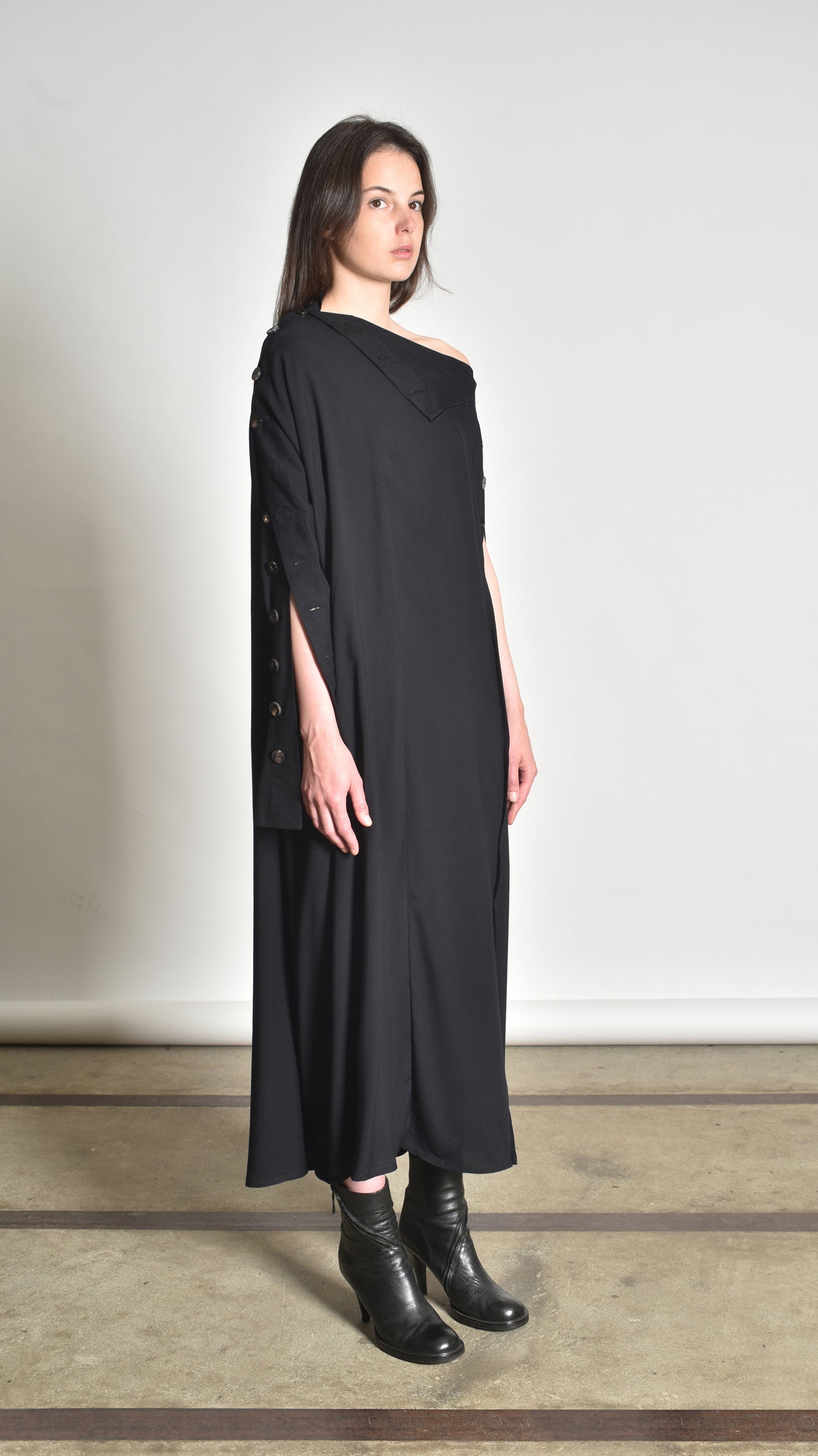 Twisted Buttoned Dress