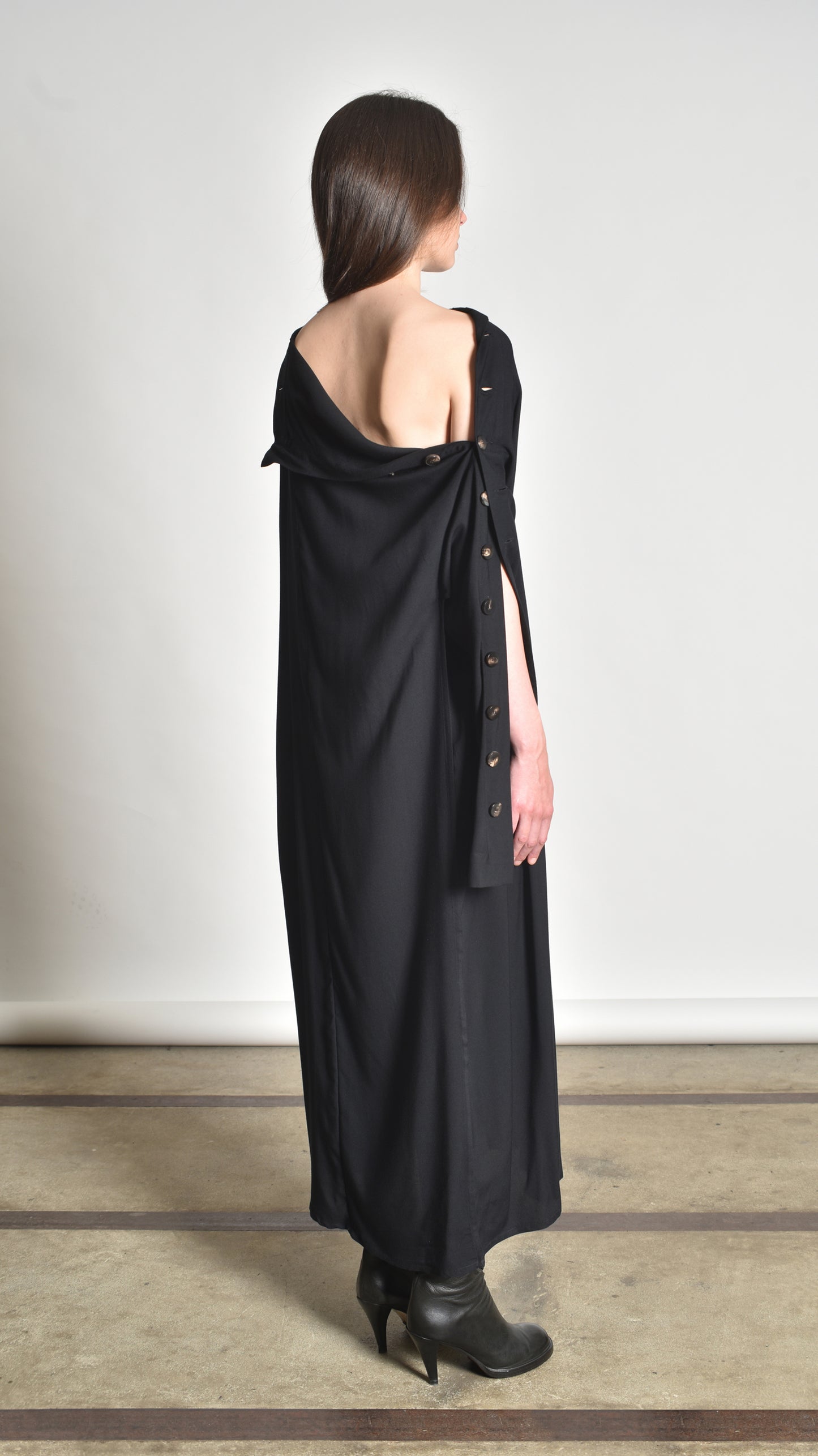 Twisted Buttoned Dress