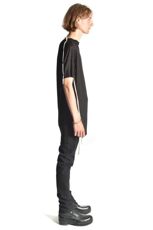 Sidetaped T-Shirt — ecru tape