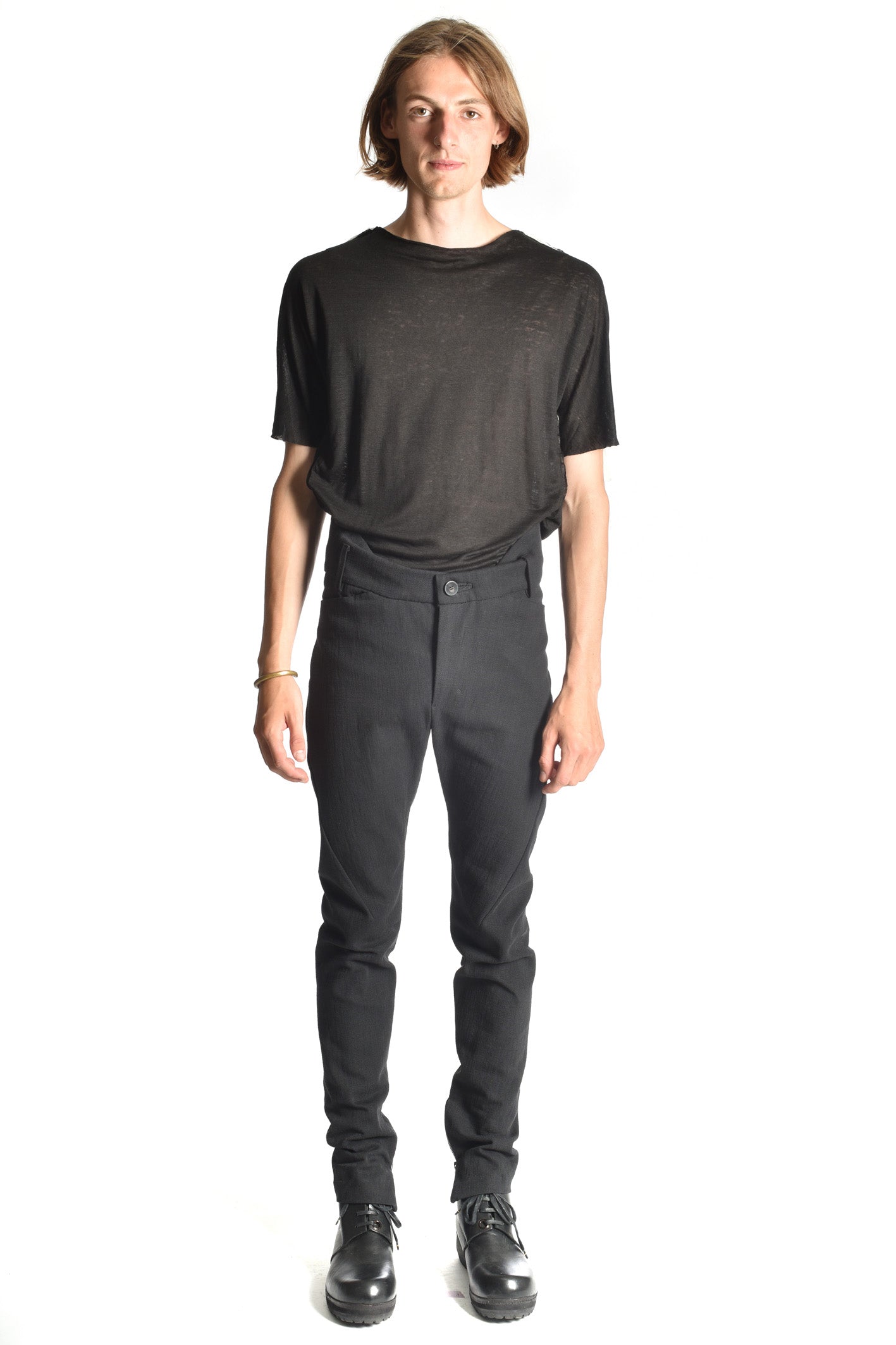 Sidetaped T-Shirt — ecru tape