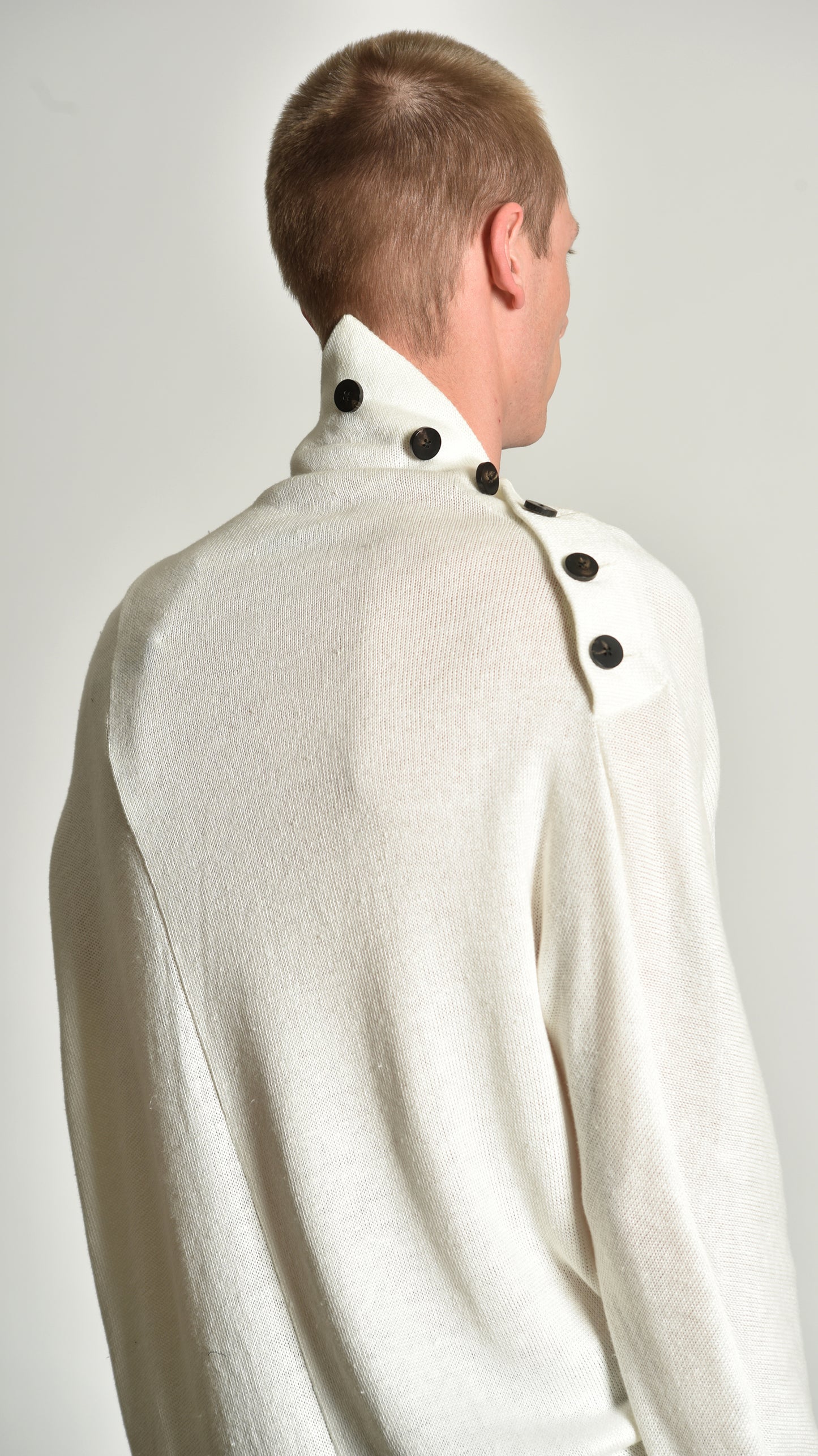 Twisted Buttoned Sweater